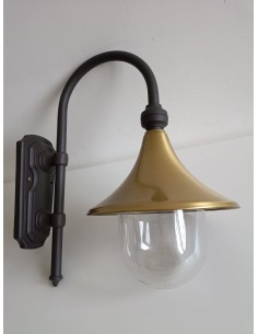 Nobile 2024/02/00/NA Lampara series wall lamp brass/graphite e27 75w
